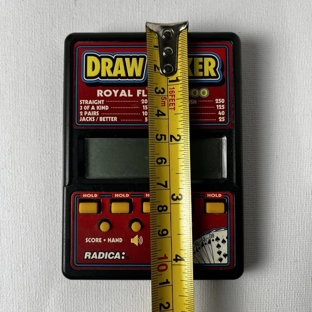 Vintage RADICA Draw Poker Royal Flush 2000 Handheld Electronic‎ Game Working